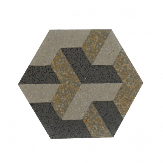 Bông Terrazzo lục giác TH2- 4C